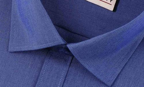 Men's Cotton Blend Plain Shirt - Royal Blue (0428)