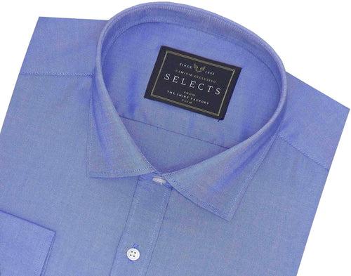 Selects Premium Cotton Plain Shirt - Blue (0509)