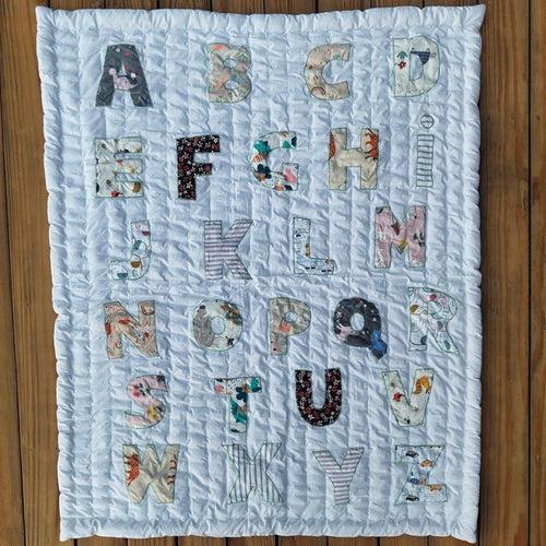 Minty Croc Alphabet Bedding Set