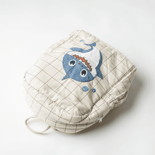Handcrafted Shark do do School Backpack (Toddler Bag)