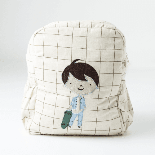 Handcrafted Skater Boy School Bag (Toddler Bag)