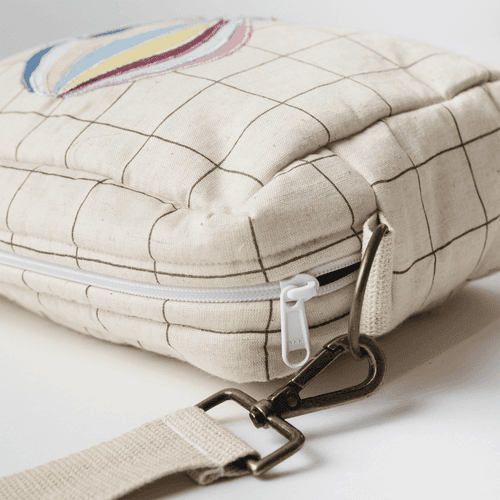 Hot-Air Balloon Cotton Sling Bag (Handcrafted Patchwork)
