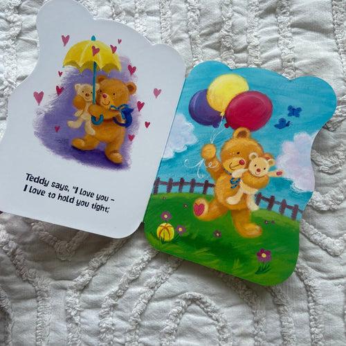 Teddy Bear says I Love You + Let's Hug Set of 2 Books