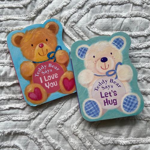 Teddy Bear says I Love You + Let's Hug Set of 2 Books