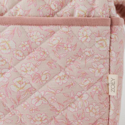 Sakura Blossom Diaper Bag (100% Cotton with diamond Quilting)