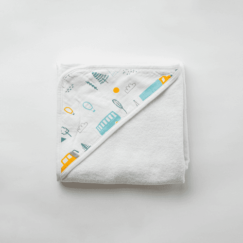 Little Camper Muslin Hooded Towel