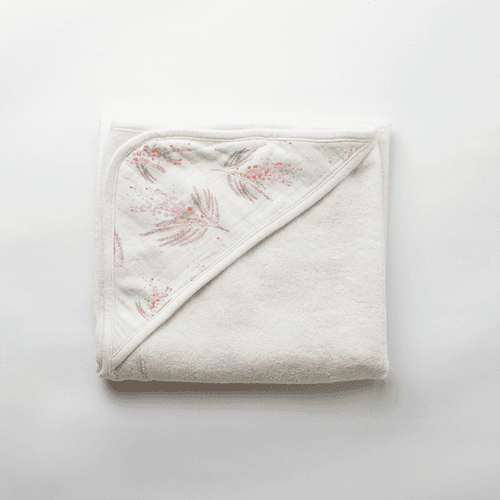 Muhly Grass Muslin Hooded Towel