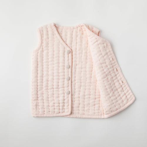 Rosette Muslin Quilted jacket (0-6 months)