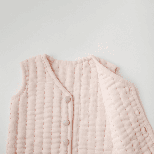 Rosette Muslin Quilted jacket (0-6 months)