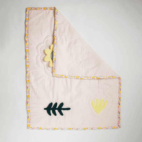 Bloom Your Own way Muslin Handmade Baby Quilt