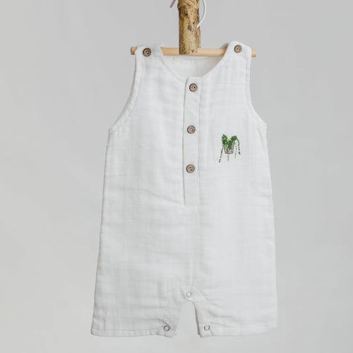 Grow Green Double Layer Muslin Romper/Jumpsuit/Playsuit