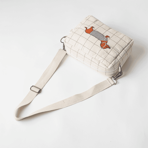 Barkstreet Boys Cotton Sling Bag (Handcrafted Patchwork)