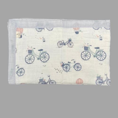 Time to Ride Muslin Blanket (Two-Layer Dohar)