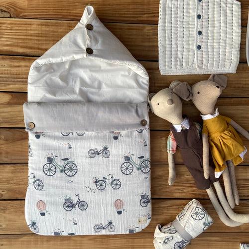 Newborn Essentials Super Combo - Bycycle Theme (total 19 items)