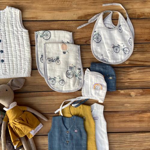 Newborn Essentials Super Combo - Bycycle Theme (total 19 items)