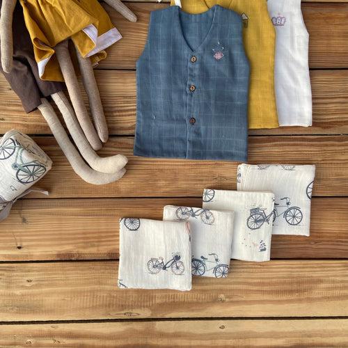 Newborn Essentials Super Combo - Bycycle Theme (total 19 items)