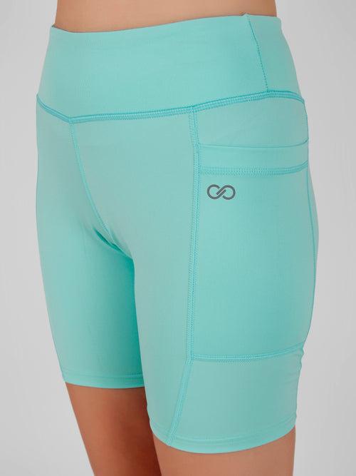 Creeluxe Fierce Aqua Pocket Women's Shorts