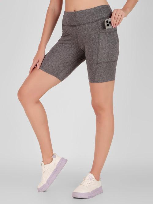 Creeluxe Fierce Grey Pocket Women's Shorts