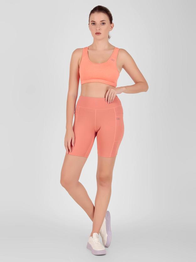 Creeluxe Fierce Orange Pocket Women's Shorts