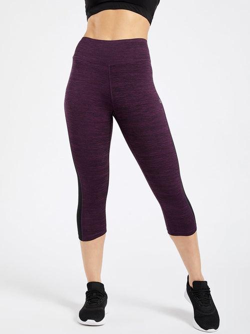 Essential Plum Spacedye Hardcore Capri Leggings