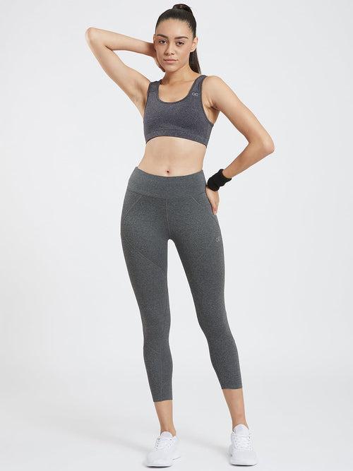 Creeluxe Graceful Grey Marl Ankle Length Leggings