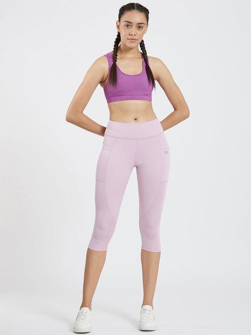 Maxtreme Power me Lavender Pocket Capri Leggings