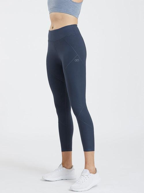 Creeluxe Graceful Pacific Blue Ankle Length Leggings