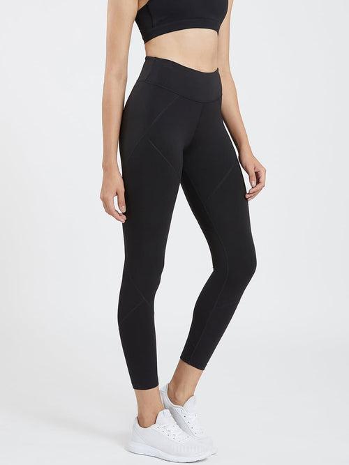 Creeluxe Graceful Black Ankle Length Leggings