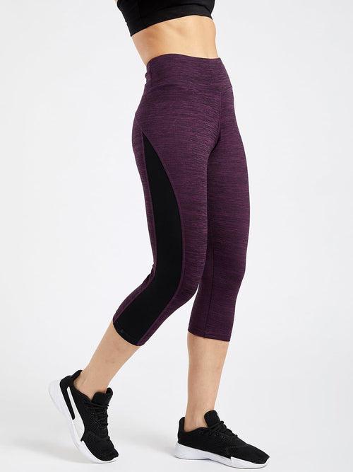 Essential Plum Spacedye Hardcore Capri Leggings