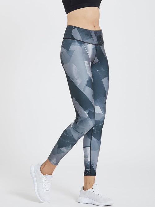 Creeluxe Flatter me Geometrical Printed Full Length Leggings