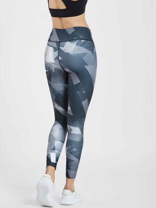 Creeluxe Flatter me Geometrical Printed Full Length Leggings