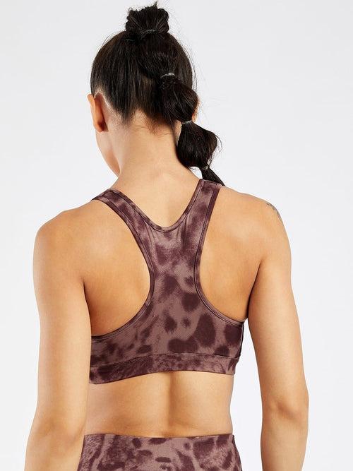 Maxtreme Brunette Printed Sports Bra