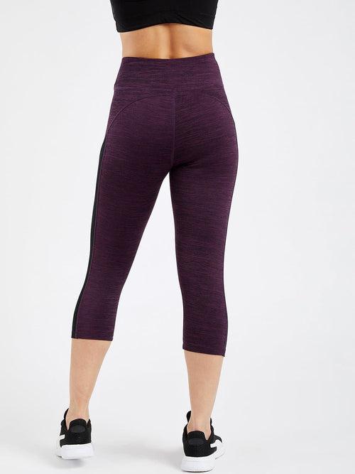 Essential Plum Spacedye Hardcore Capri Leggings