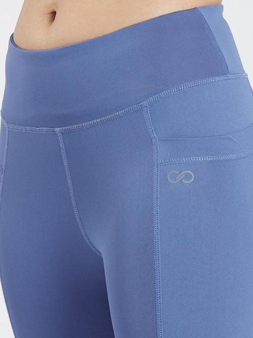 Maxtreme Power Me Steel Blue Ankle Pocket Leggings