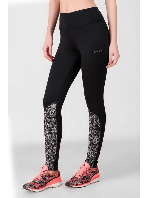 Essential Print Block Black Leggings