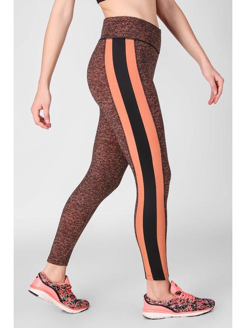 Essential Side Paneled Marl Full Length Leggings