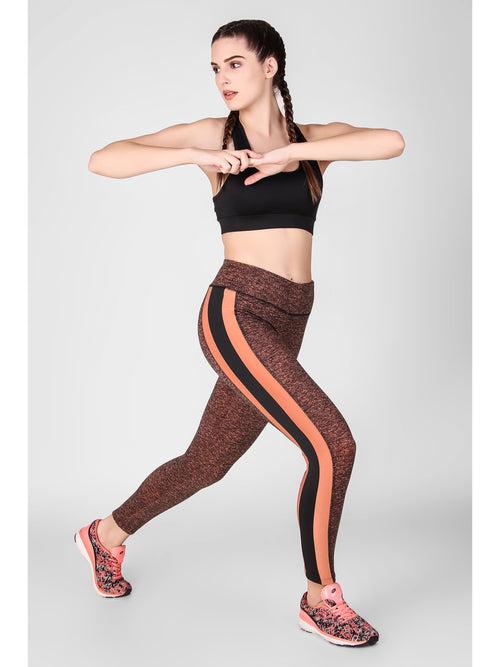 Essential Side Paneled Marl Full Length Leggings