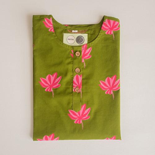 LOTUS BLOOM ETHENIC WEAR-GREEN