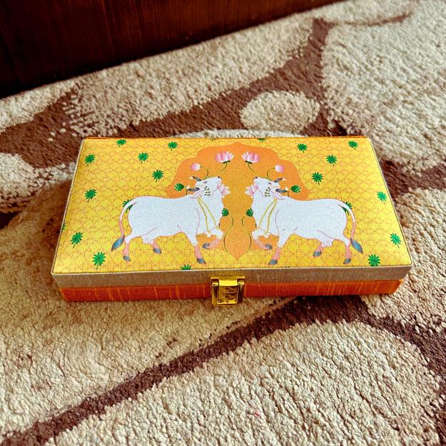 Pichwai Cow Cash Box