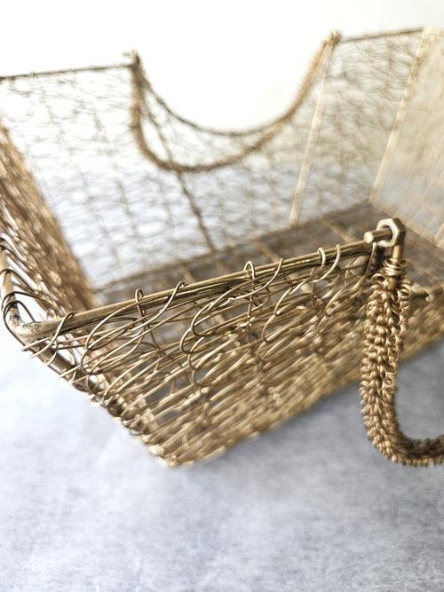 Mesh Boat Shaped Basket Large