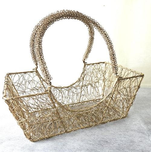 Mesh Boat Shaped Basket Small