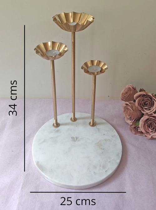 Marble 3 Lotus Stand