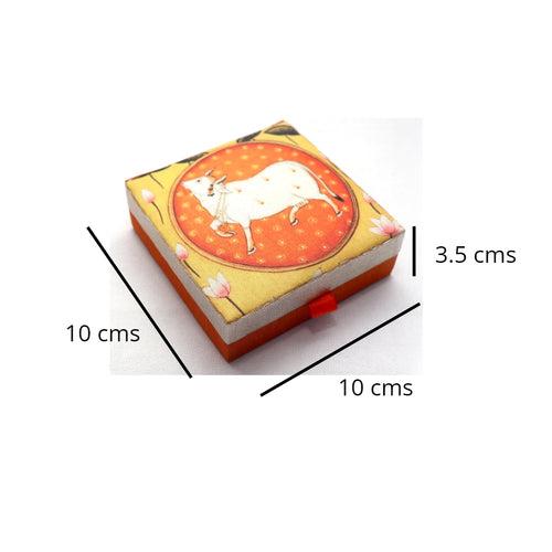 Pichwai Cow Coin Box