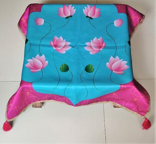 Lotus Printed Chowki Covers