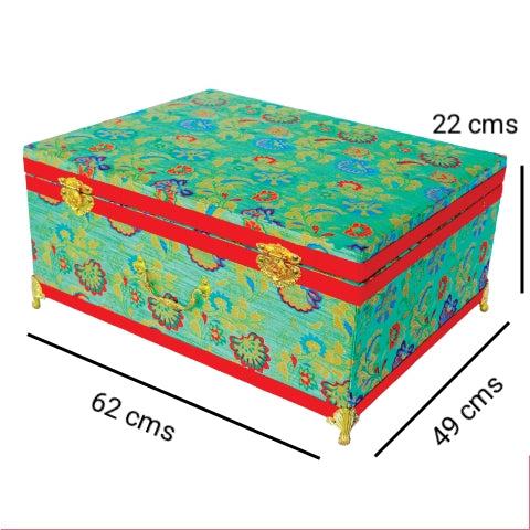 Brocade wooden Big Trousseau Box