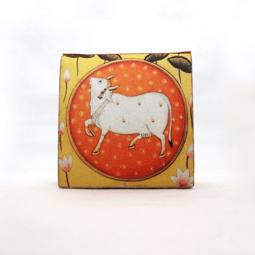 Pichwai Cow Coin Box