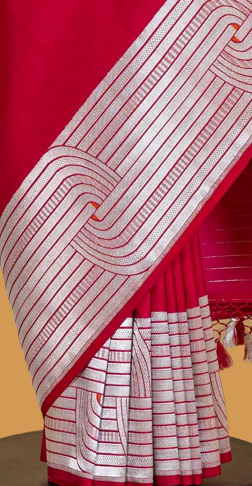 Rani Pink Banarasi Silk Sari