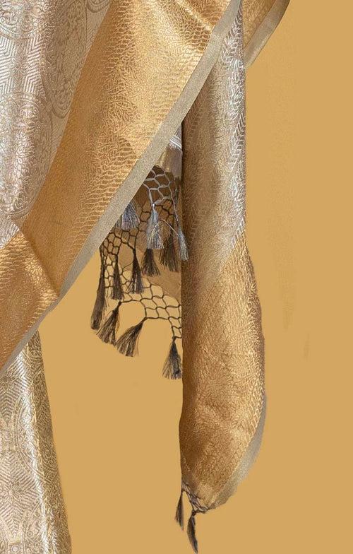 Gold Silver Tissue Banarasi Sari