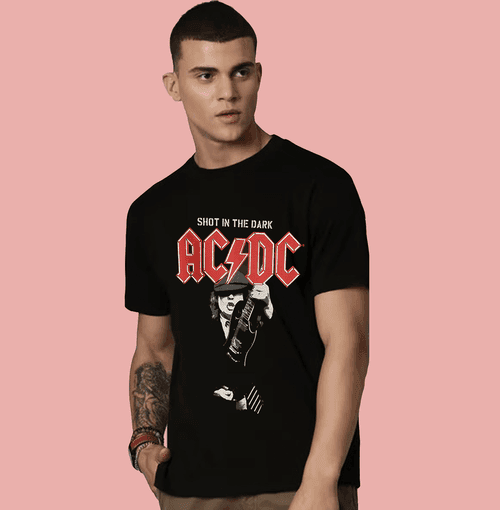 AC DC 0318 Black Mens T Shirt