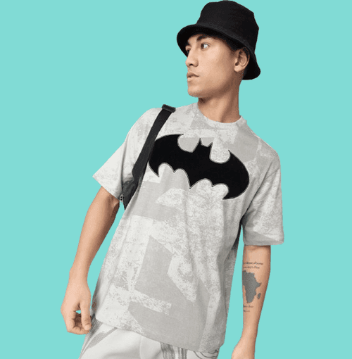 Batman 0780 Dawn Grey Mens T Shirt